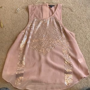 blush color dress tank top